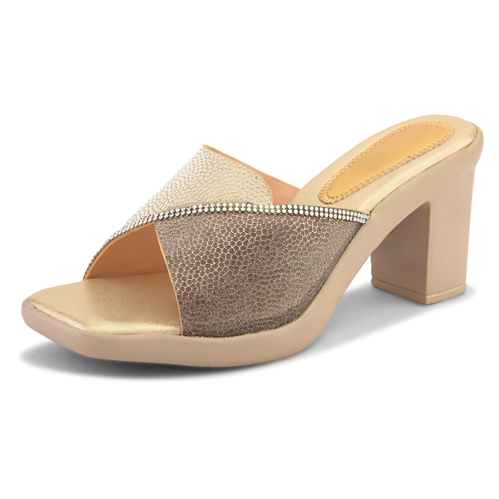 Centrino Women's Heel Sandals | Elegant High Heel Sandals for Ladies | Soft Cushioned Footbed for Enhanced Comfort | Stylish & Chic Design | Durable and Comfortable Fashion Sandals (9402)