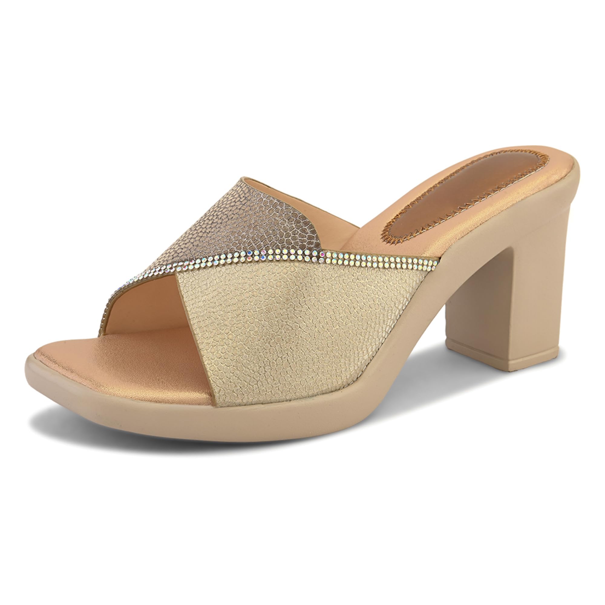 Centrino Women's Heel Sandals | Elegant High Heel Sandals for Ladies | Soft Cushioned Footbed for Enhanced Comfort | Stylish & Chic Design | Durable and Comfortable Fashion Sandals (9402)